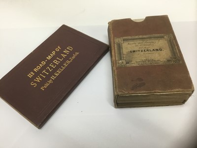 Lot 1756 - Two Swiss folding maps