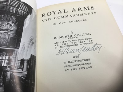 Lot 1753 - H. Munro Cautley - Royal Arms, signed first edition