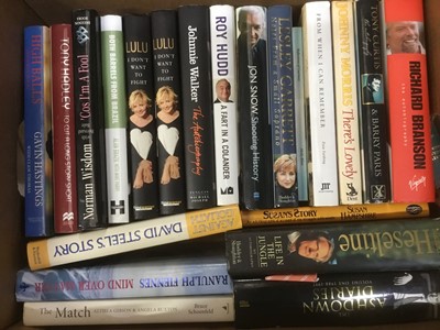 Lot 1748 - Box of signed biography