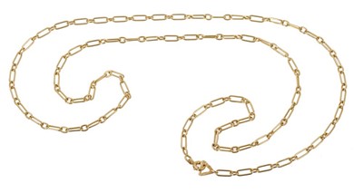 Lot 559 - Cartier 18ct gold chain, signed and numbered 102409