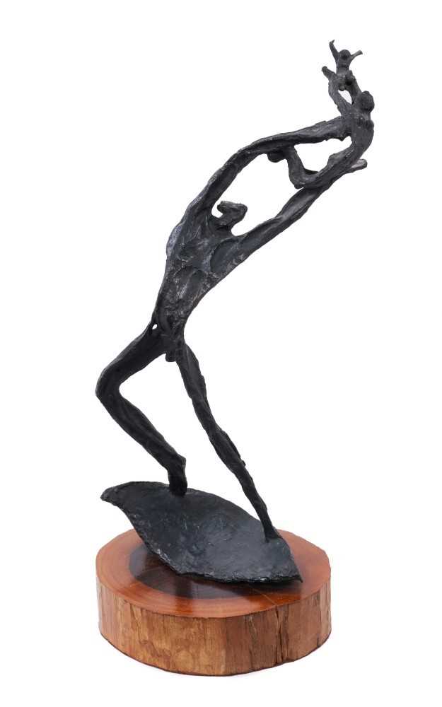 Lot 816 - *Leon Underwood (1890-1975): Bronze sculpture - Joy as it flies