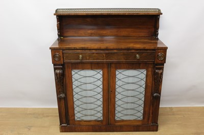 Lot 1399 - William IV rosewood chiffonière