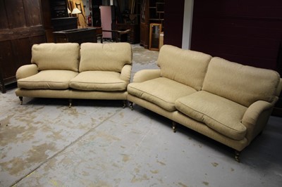 Lot 1401 - Pair of modern sofas