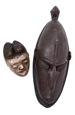 Lot 872 - Two tribal masks