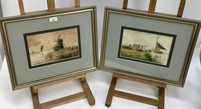 Lot 334 - William Leslie Rackham (1864-1944) pair of watercolours