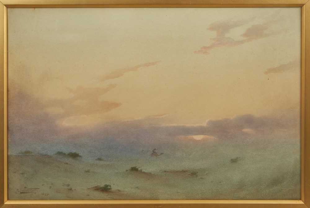 Lot 1191 - Robert George Talbot-Kelly (1861-1934) watercolour, Eastern scene