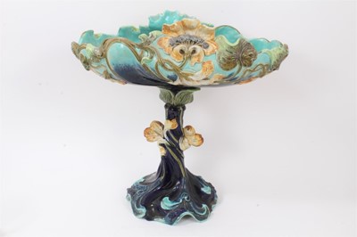 Lot 325 - William Schiller Art Nouveau pottery epergne