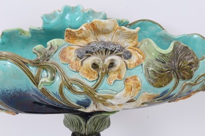Lot 325 - William Schiller Art Nouveau pottery epergne
