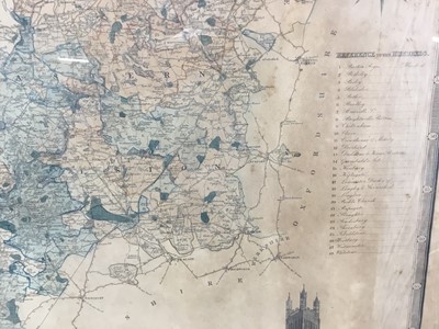 Lot 347 - Greenwood & Co 19th century engraved map of Gloucester