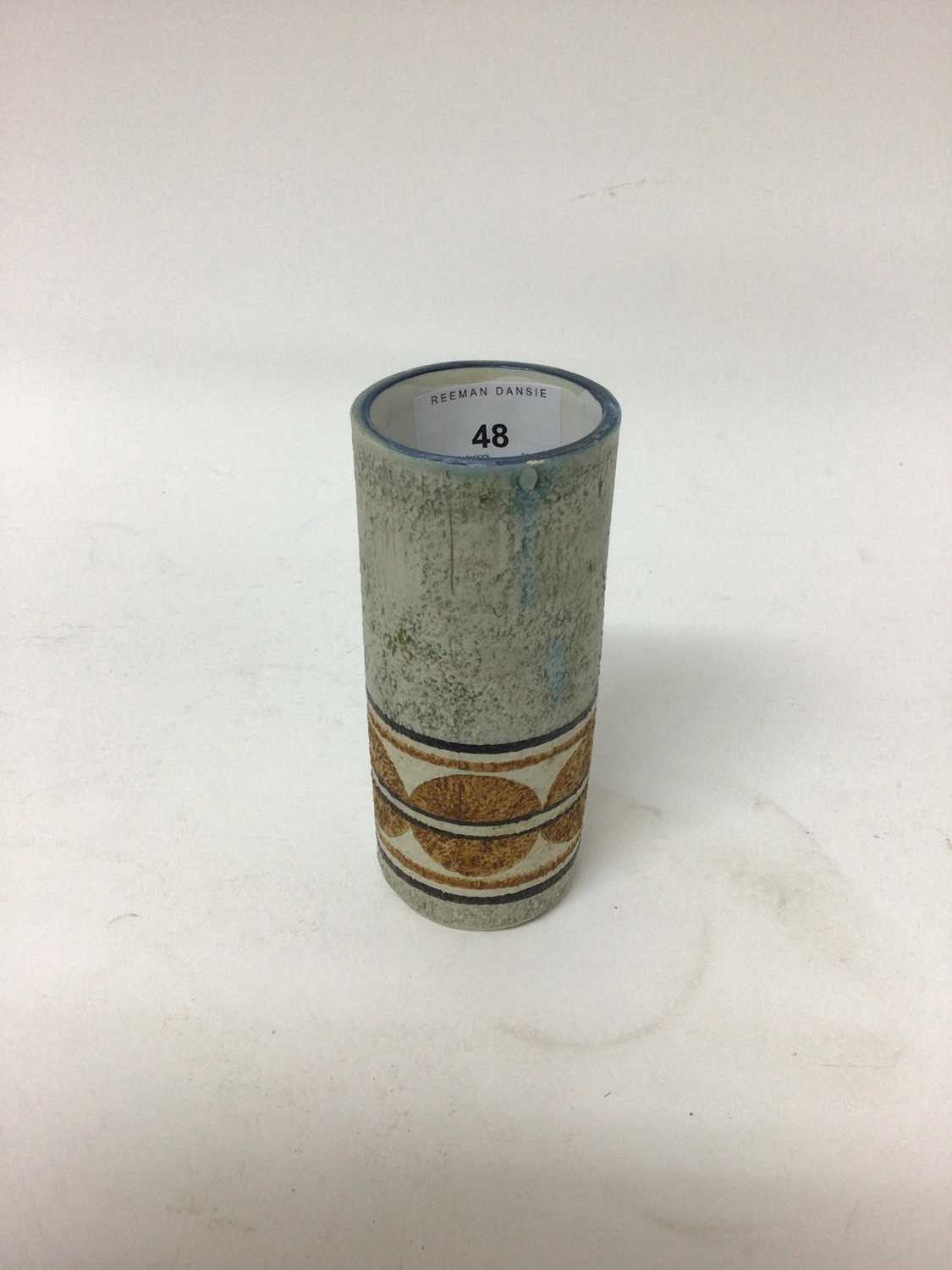 Lot 48 - Troika pottery cylindrical vase