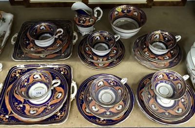 Lot 112 - 19th century English porcelain tea service