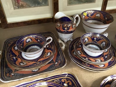 Lot 112 - 19th century English porcelain tea service