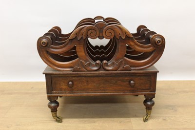 Lot 1416 - Victorian rosewood canterbury