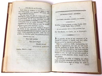 Lot 694 - Lawson S. - An Essay on the use of Mixed and Compressed Cattle Fodder, for Feeding and Fattening Horses, Oxen, Cows, Sheep, Hogs or Pigs, particularly adapted for young stock and for horses or catt...