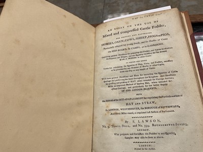 Lot 694 - Lawson S. - An Essay on the use of Mixed and Compressed Cattle Fodder, for Feeding and Fattening Horses, Oxen, Cows, Sheep, Hogs or Pigs, particularly adapted for young stock and for horses or catt...