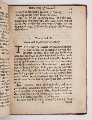 Lot 682 - Blith, Walter - Briefe Discoveries of divers excellent wayes and means for the Maturing and Improving of Land 1646. Sm 4to., bound with advertising leaf for 'Divers sorts of Coates and other muniti...