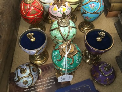 Lot 108 - Faberge musical eggs