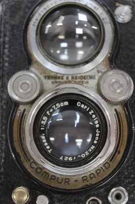 Lot 2456 - Rolleiflex Twin Lens Reflex camera with Carl Zeiss Tessa 75mm f/3.5 lens