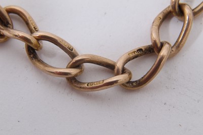 Lot 176 - Victorian 15ct gold watch chain
