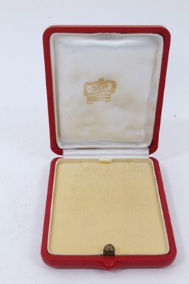 Lot 180 - Vintage Cartier jewellery box and group of costume jewellery