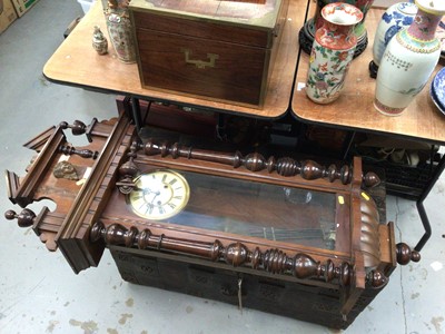 Lot 530 - Walnut cased Vienna Regulator wall Clock