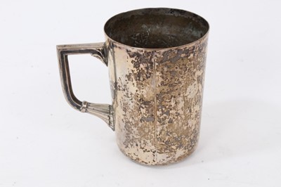 Lot 48 - German silver (800) christening mug