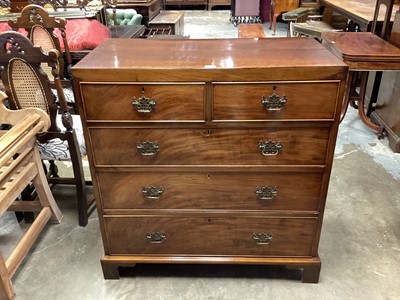 Lot 1419 - George III mahogany chest of drawers