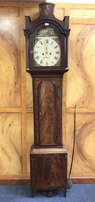 Lot 986 - George III mahogany longcase clock