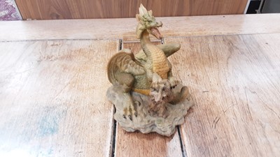 Lot 1173 - Collection of 29 resin dragons including Enchantica