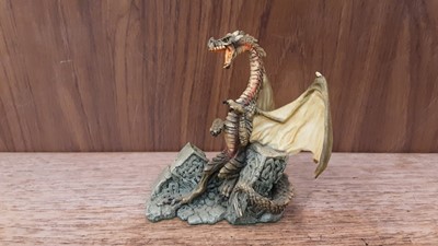 Lot 1173 - Collection of 29 resin dragons including Enchantica