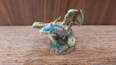 Lot 1173 - Collection of 29 resin dragons including Enchantica