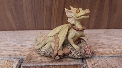 Lot 1173 - Collection of 29 resin dragons including Enchantica