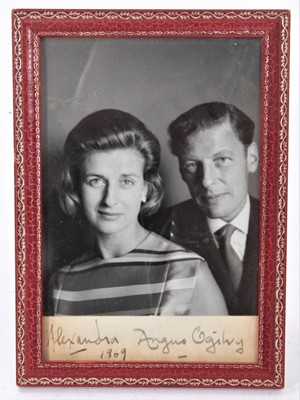 Lot 114 - Angus Ogilvy & Alexandra signed Royal presentation photograph dated 1969
