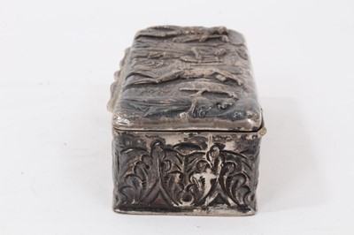 Lot 49 - Victorian silver trinket box