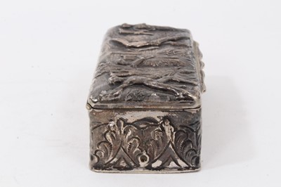 Lot 49 - Victorian silver trinket box