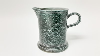 Lot 1184 - Steve Harrison studio pottery salt glazed jug, dated possibly 1998, 10.5cm high