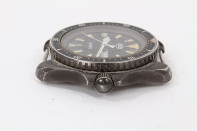 Lot 45 - British military CWC Quartz Royal Navy divers stainless steel wristwatch