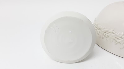 Lot 1195 - Two Lisa Hammond Maze Hill studio pottery Soda glaze vessels, 28cm high and 16cm high, together with two pieces by Daniel Smith - bowl, 16.5cm diameter and vessel 13cm high (4)