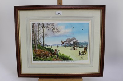 Lot 265 - Loon, Sir Alasdair Hilleary (b.1954) signed limited edition shooting print, 35/375, in glazed frame