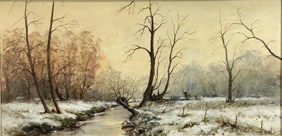 Lot 257 - W. F. Burton, oil on board - Ancient Willow, Roman River, signed, titled verso framed