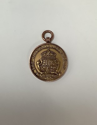 Lot 2532 - The Football Association Amateur Cup Winners' medal, 9ct gold, hallmarked Vaughton & Sons, Birmingham 1931, engraved along the edge 'Dulwich Hamlet 1931-32 Reg Miles'