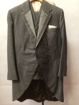 Lot 2169 - 1965 Gentlemen's Huntsman & Sons Ltd, Savile Row Grey Tails three piece suit.