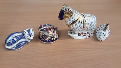 Lot 1200 - Collection of Royal Crown Derby paperweights