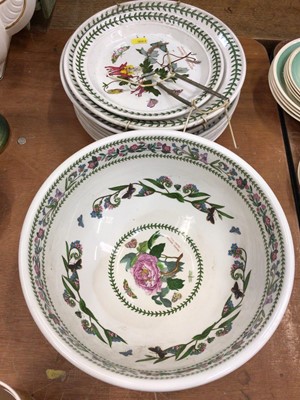 Lot 417 - Group of Portmeirion Botanic garden plates and bowl