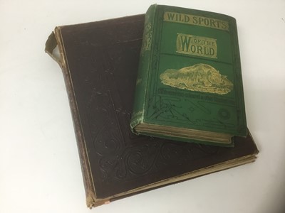 Lot 443 - Hunting book and Victorian scrap book