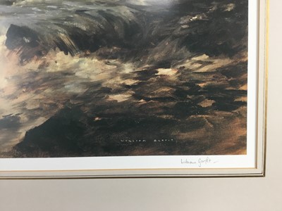 Lot 188 - William Garfit (b.1944) signed limited edition print - Rushing River, 113/500, 46cm x 56cm, in glazed gilt frame
