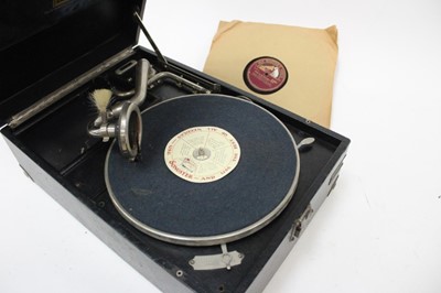 Lot 2318 - HMV portable gramophone