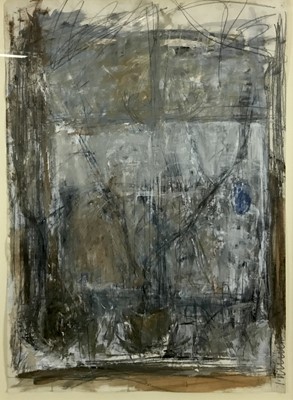 Lot 350 - Kathryn Hunt (contemporary) mixed media - Studio Window, signed 84 x 59cm, glazed frame