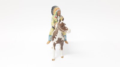 Lot 4 - Beswick Mounted Indian, model no. 1391, designed by Graham Orwell, 21.6cm in height