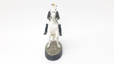 Lot 5 - Beswick Lipizzaner with rider, model no. 2467 (second version), designed by Graham Tongue, 25.4cm in height